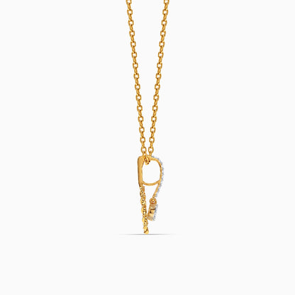 Gold Anant Sutra Lab Grown Diamond Pendant