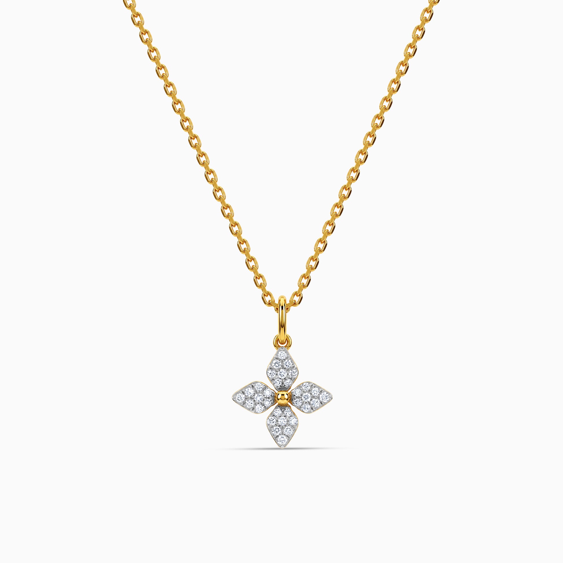 Gold Pallav Lab Grown Diamond Pendant