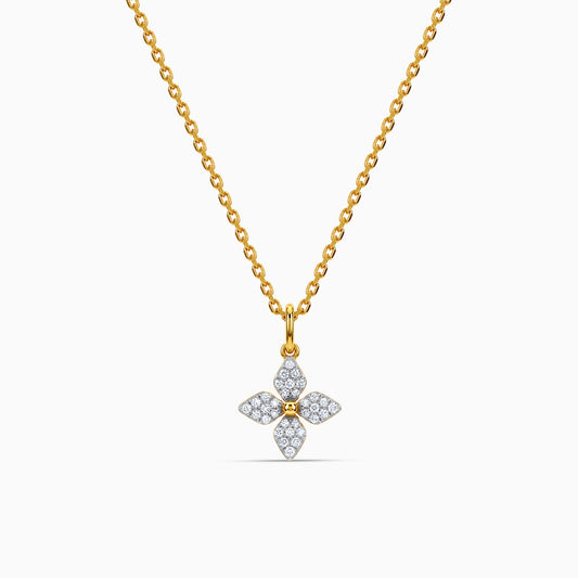 Gold Pallav Lab Grown Diamond Pendant