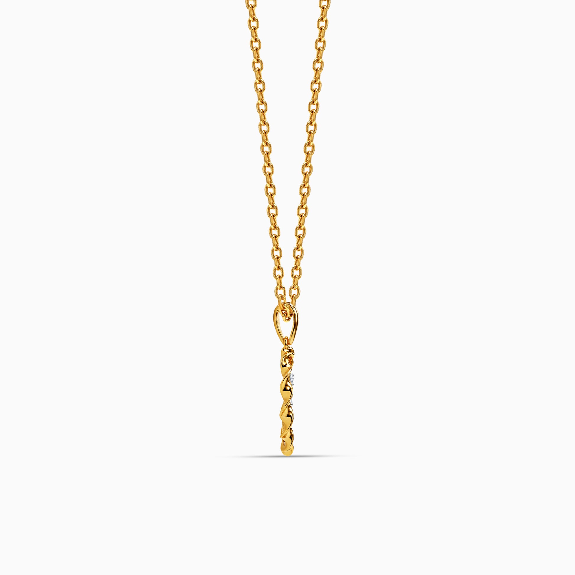 Gold Raksha Vrit Lab Grown Diamond Pendant
