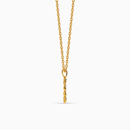 Gold Raksha Vrit Lab Grown Diamond Pendant