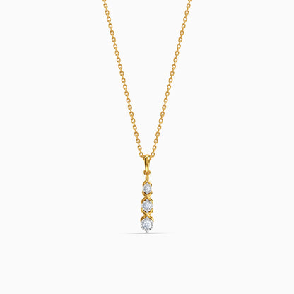 Gold Udaan Lab Grown Diamond Pendant