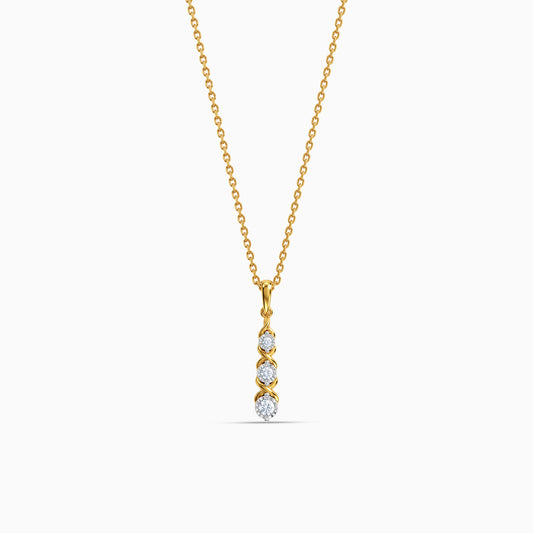 Gold Udaan Lab Grown Diamond Pendant