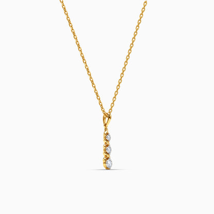 Gold Udaan Lab Grown Diamond Pendant