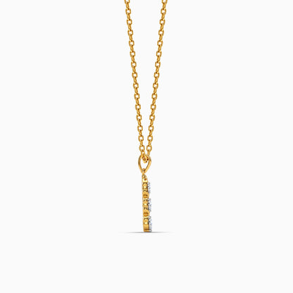Gold Udaan Lab Grown Diamond Pendant