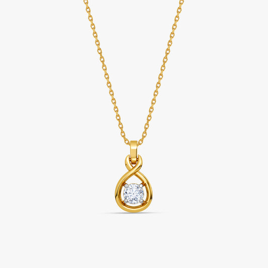 Gold Aurelia Glow Lab Grown Diamond Pendant