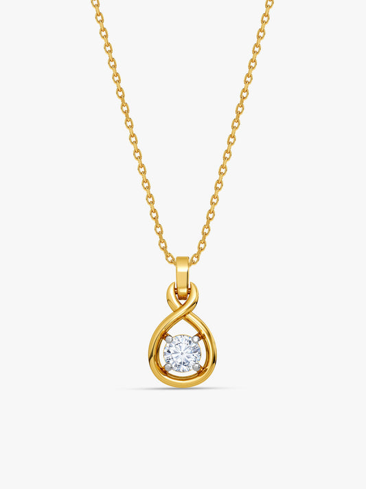Gold Aurelia Glow Lab Grown Diamond Pendant