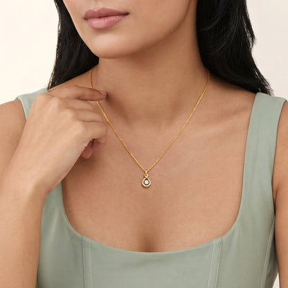 Gold Aurelia Glow Lab Grown Diamond Pendant