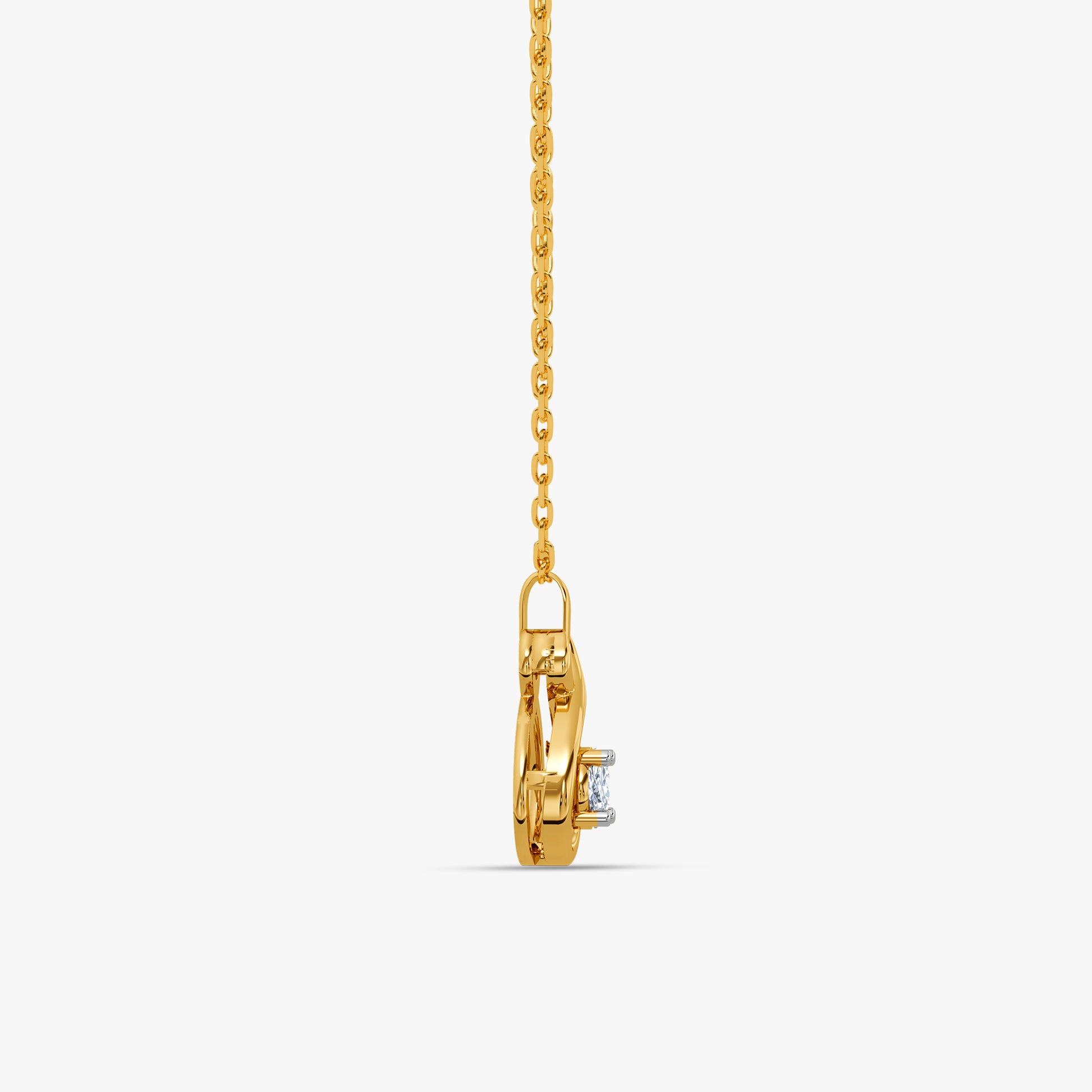 Gold Aurelia Glow Lab Grown Diamond Pendant