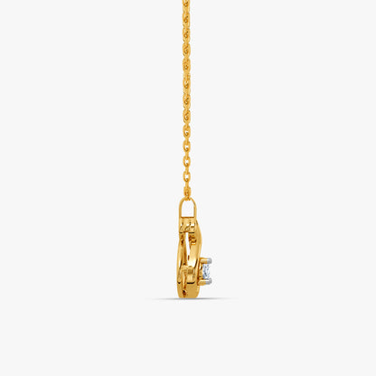 Gold Aurelia Glow Lab Grown Diamond Pendant