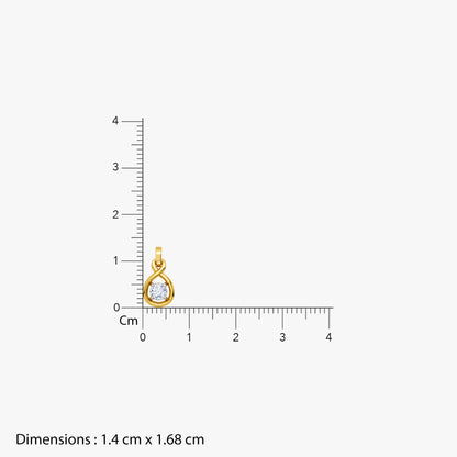 Gold Aurelia Glow Lab Grown Diamond Pendant