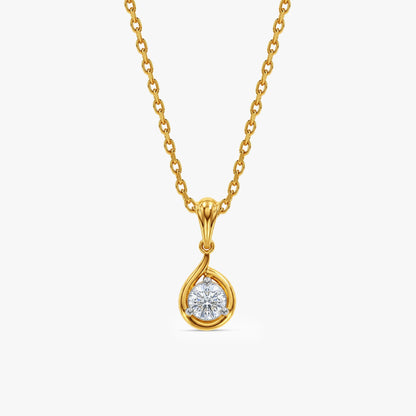 Gold Ultimate Classy Lab Grown Diamond Pendant