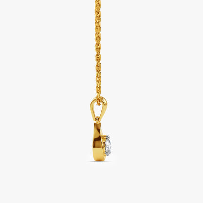 Gold Ultimate Classy Lab Grown Diamond Pendant