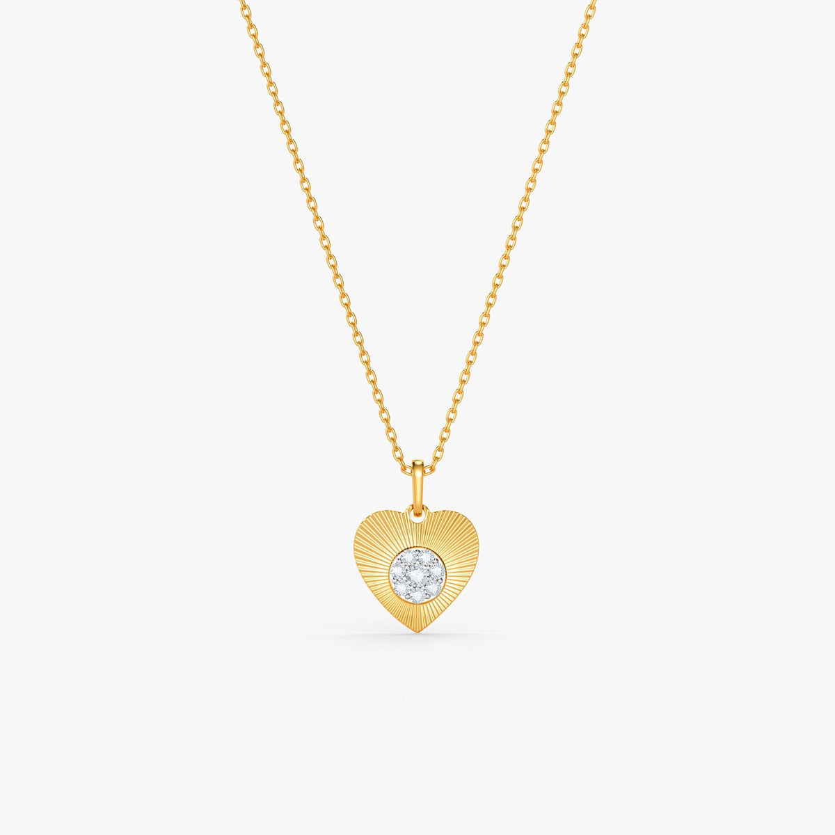 Gold Hearts Promise Lab Grown Diamond Pendant