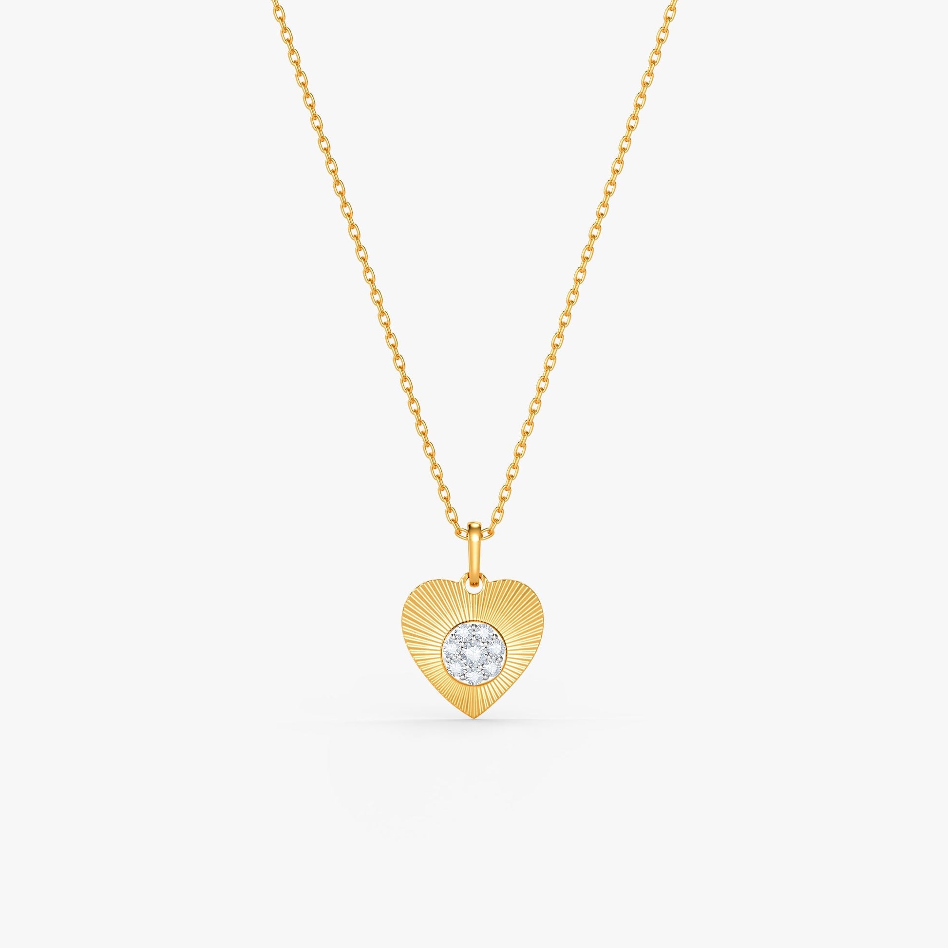 Gold Hearts Promise Lab Grown Diamond Pendant