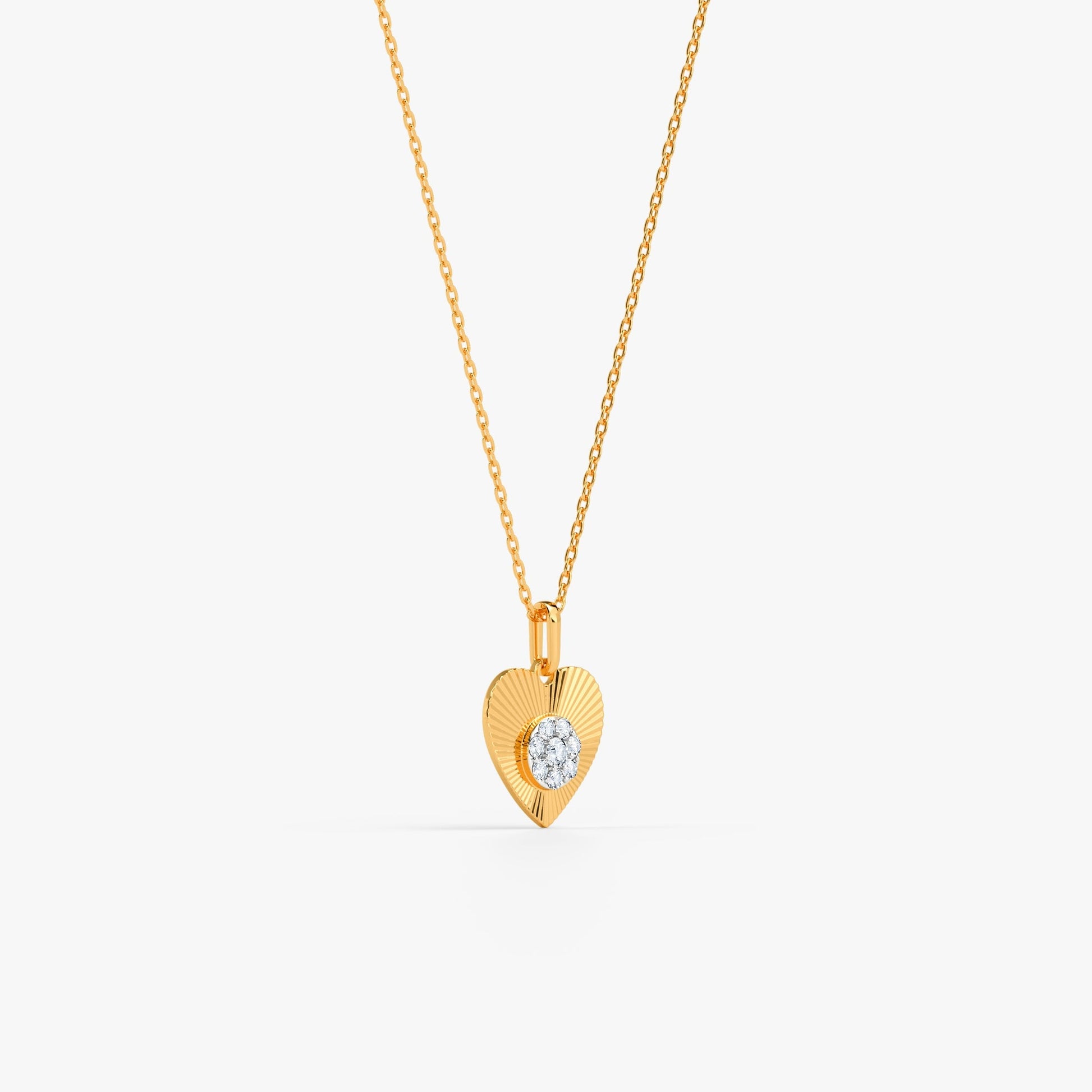 Gold Hearts Promise Lab Grown Diamond Pendant
