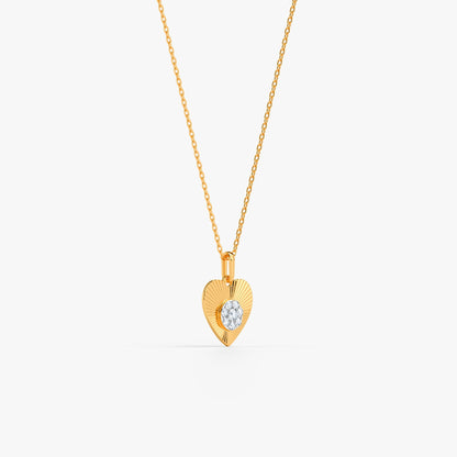 Gold Hearts Promise Lab Grown Diamond Pendant