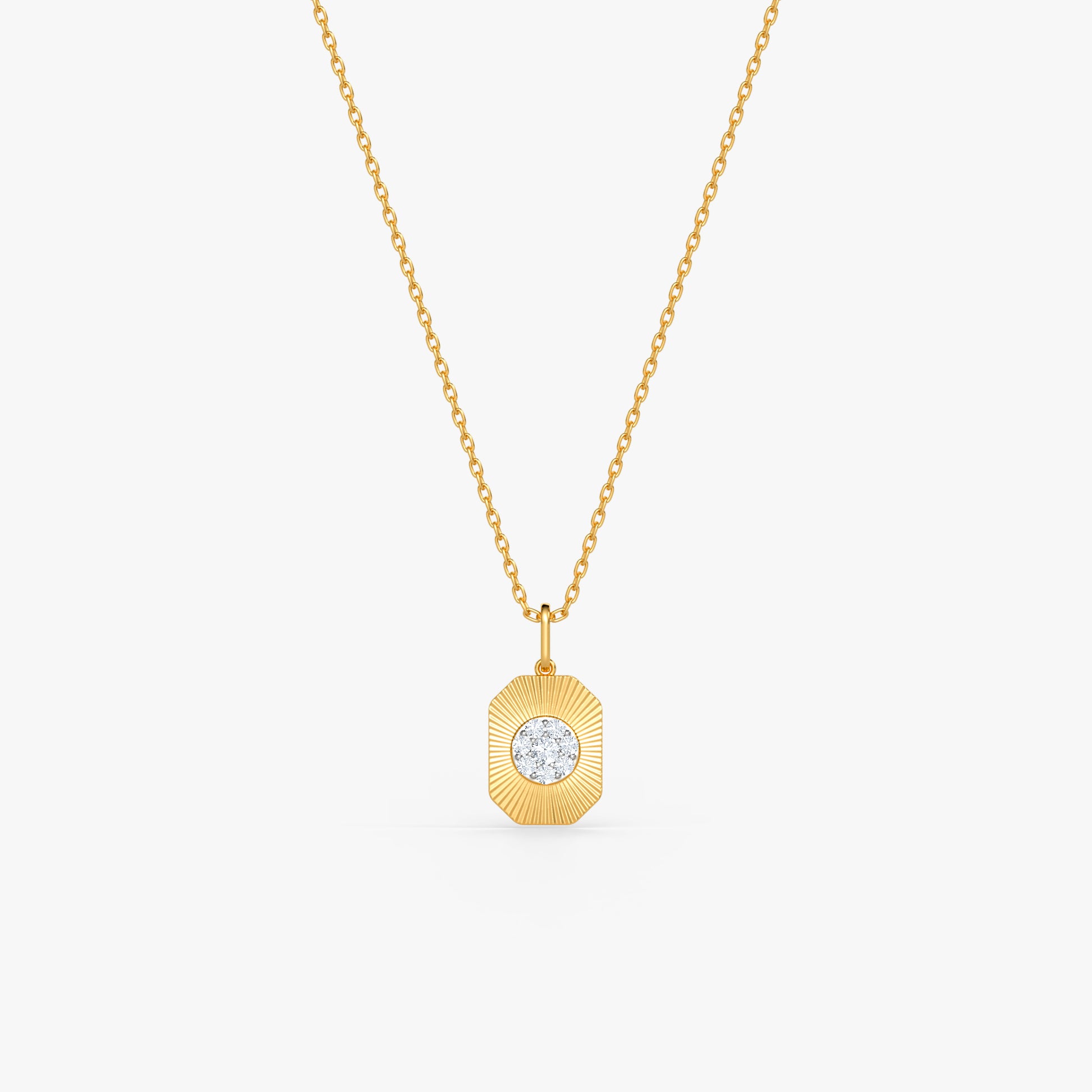 Gold Evienne Lab Grown Diamond Pendant