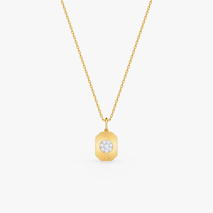 Gold Evienne Lab Grown Diamond Pendant