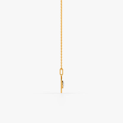Gold Evienne Lab Grown Diamond Pendant
