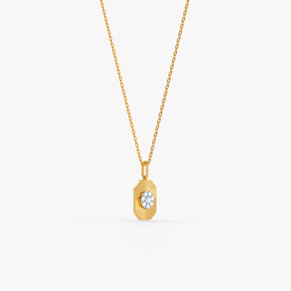 Gold Evienne Lab Grown Diamond Pendant