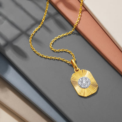 Gold Evienne Lab Grown Diamond Pendant