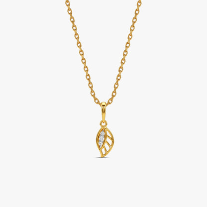 Gold Verdant Lab Grown Diamond Pendant