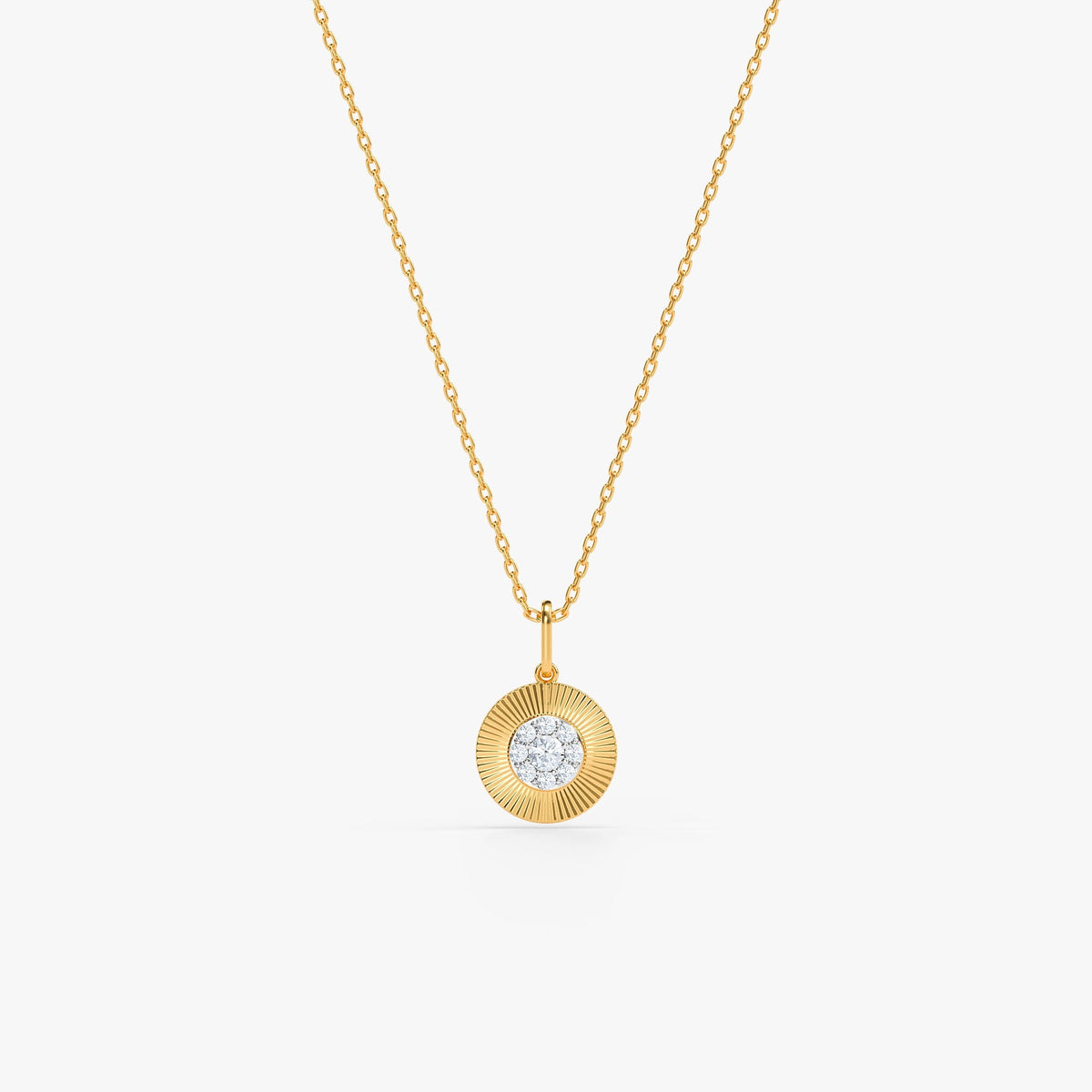 Gold Corielle Lab Grown Diamond Pendant