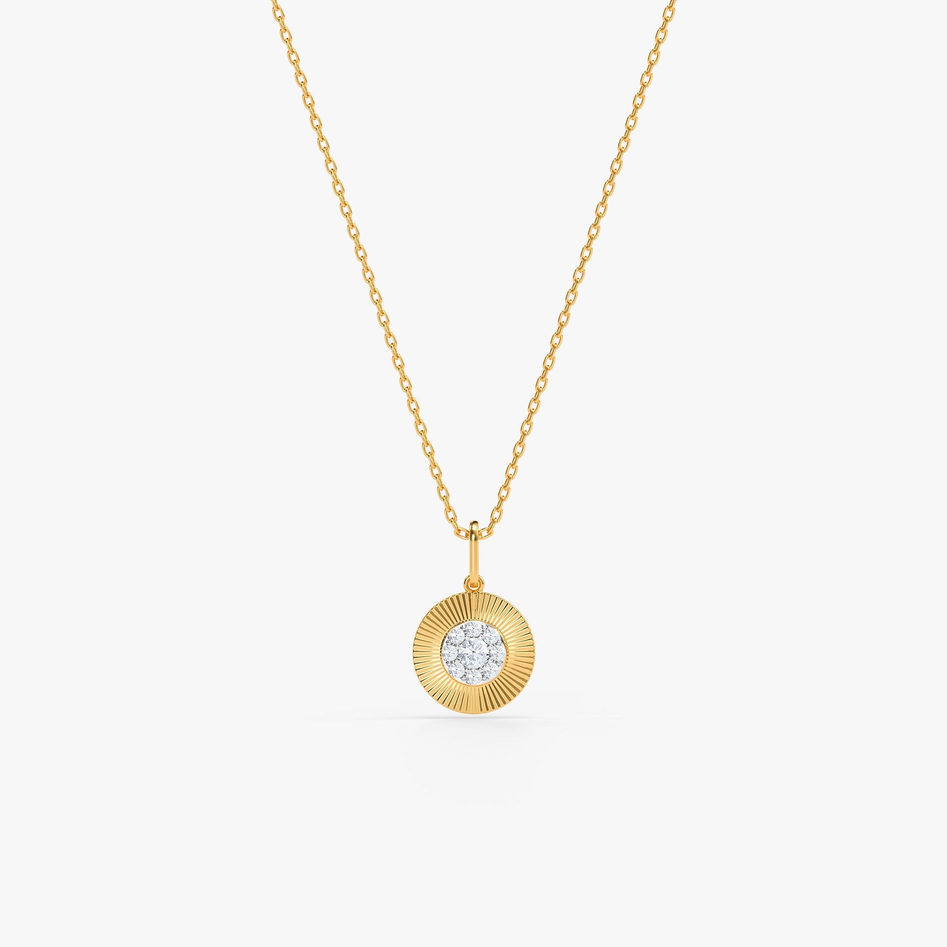 Gold Corielle Lab Grown Diamond Pendant