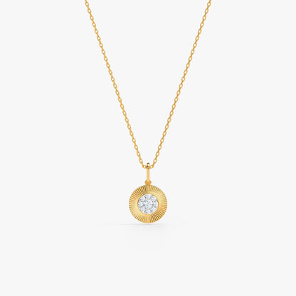 Gold Corielle Lab Grown Diamond Pendant