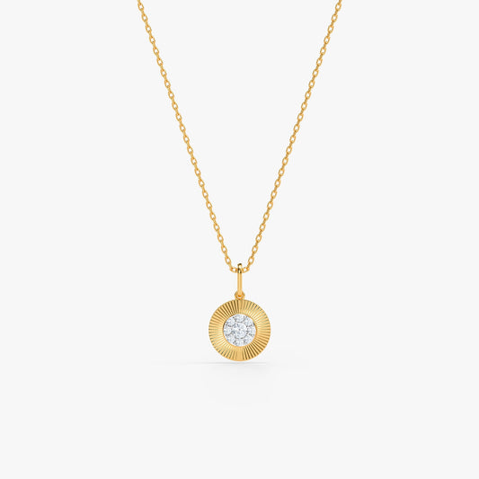 Gold Corielle Lab Grown Diamond Pendant