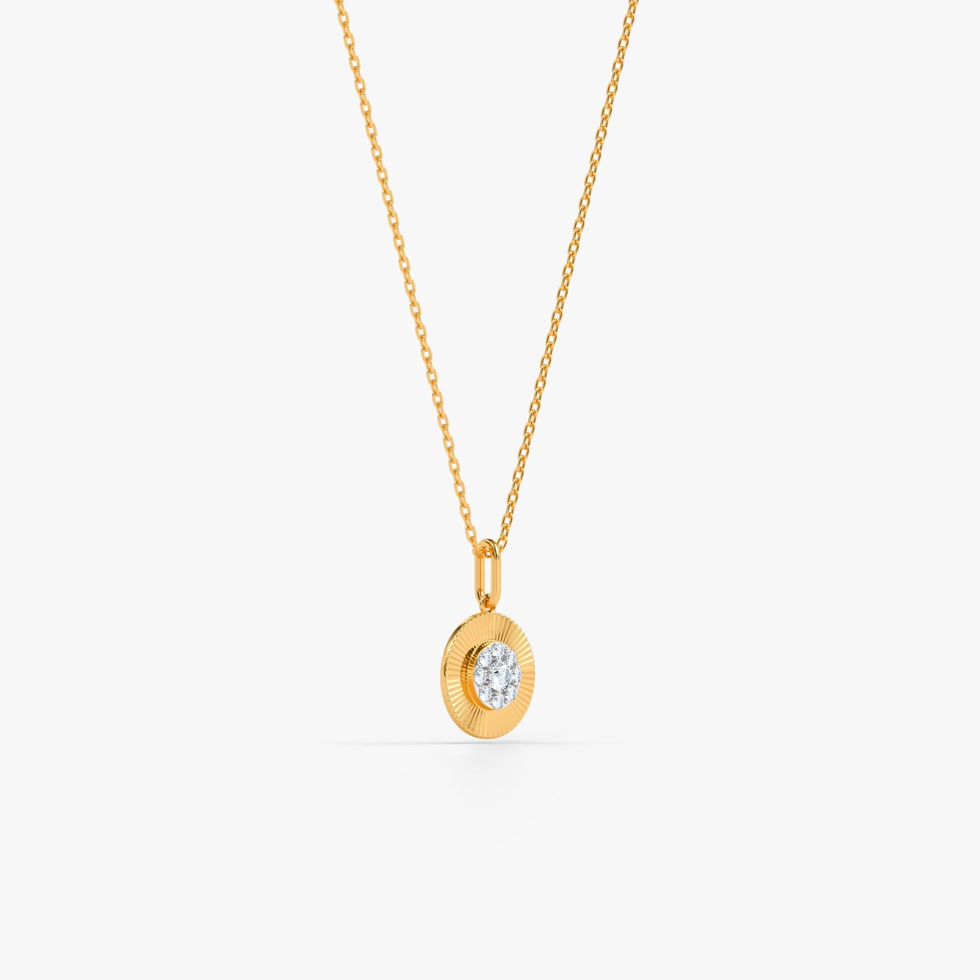 Gold Corielle Lab Grown Diamond Pendant