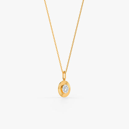 Gold Corielle Lab Grown Diamond Pendant