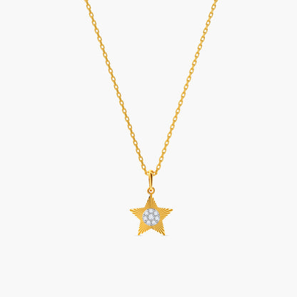 Gold Your Star Light Lab Grown Diamond Pendant