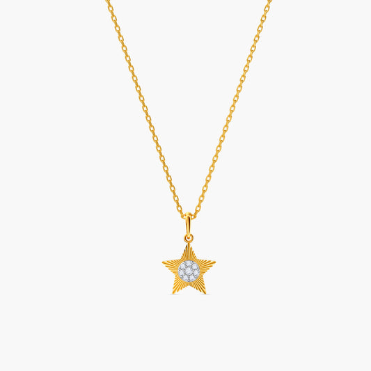 Gold Your Star Light Lab Grown Diamond Pendant