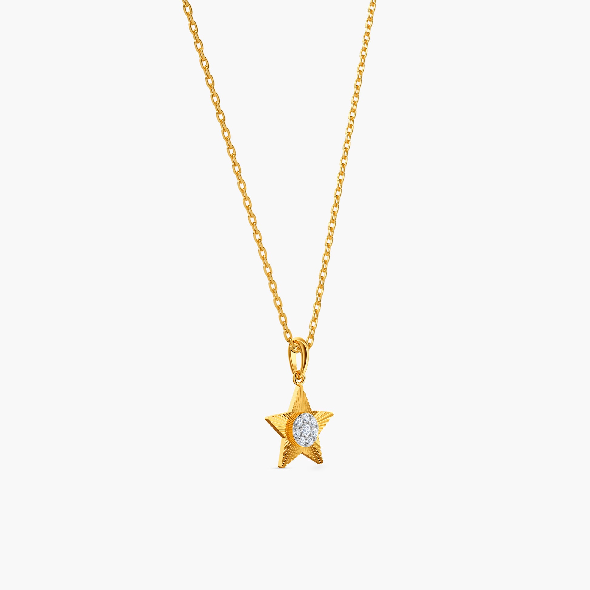 Gold Your Star Light Lab Grown Diamond Pendant