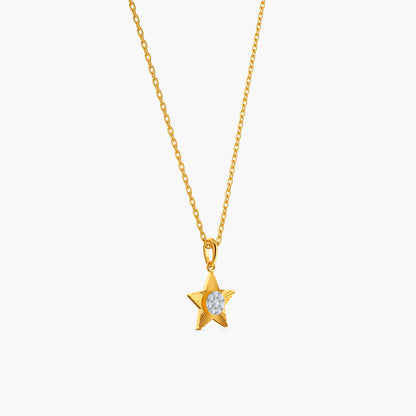Gold Your Star Light Lab Grown Diamond Pendant