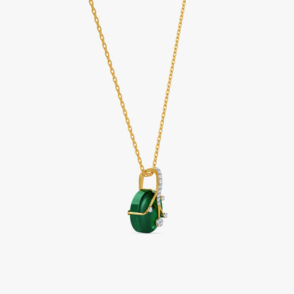 Gold Serene Teardrop Lab Grown Diamond Pendant