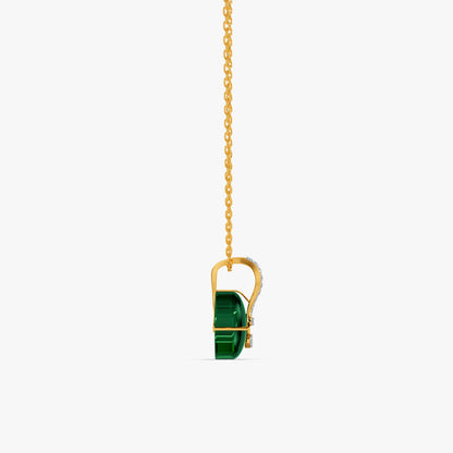 Gold Serene Teardrop Lab Grown Diamond Pendant