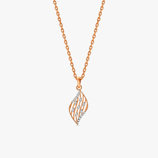 Rose Gold Aurelia Drift Lab Grown Diamond Pendant