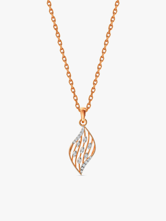 Rose Gold Aurelia Drift Lab Grown Diamond Pendant