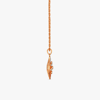 Rose Gold Aurelia Drift Lab Grown Diamond Pendant
