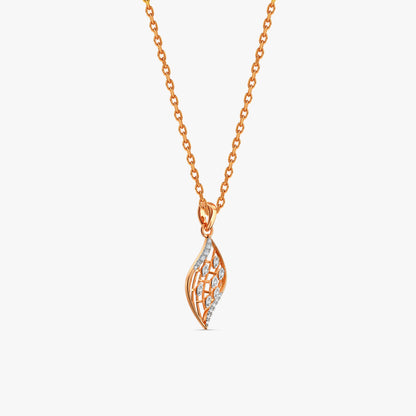 Rose Gold Aurelia Drift Lab Grown Diamond Pendant