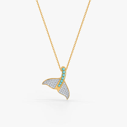 Gold Indu Lab Grown Diamond Pendant