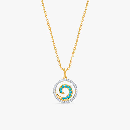 Gold Seher Lab Grown Diamond Pendant