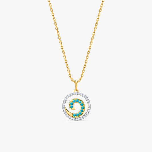 Gold Seher Lab Grown Diamond Pendant