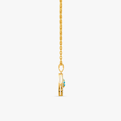 Gold Seher Lab Grown Diamond Pendant