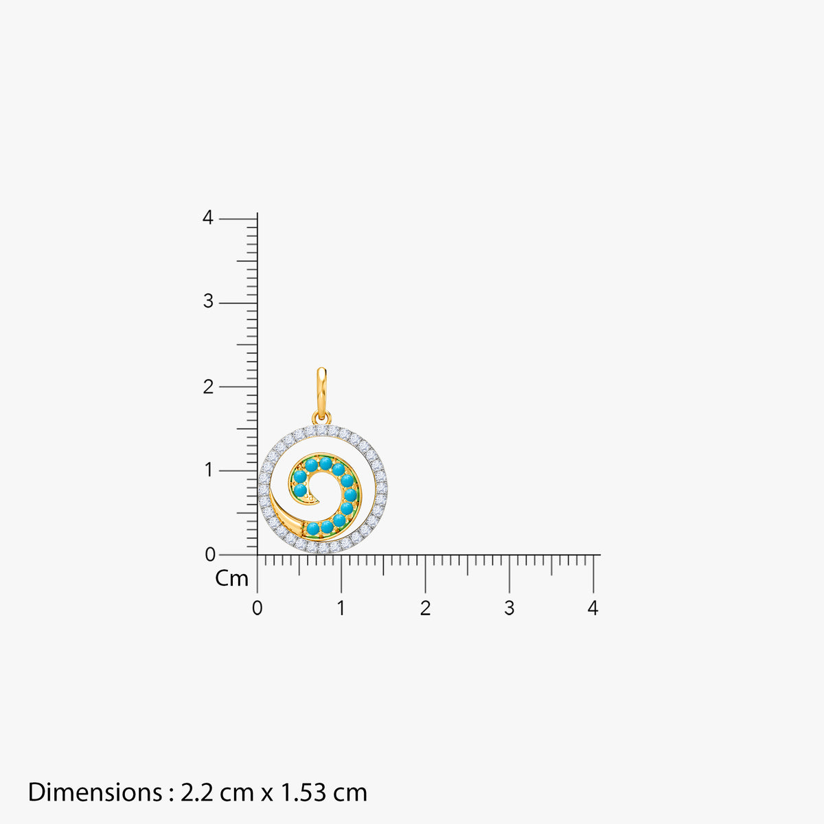 Gold Seher Lab Grown Diamond Pendant