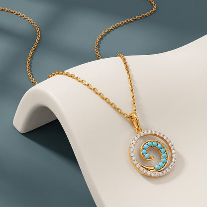 Gold Seher Lab Grown Diamond Pendant