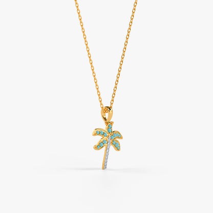 Gold Aabha Lab Grown Diamond Pendant